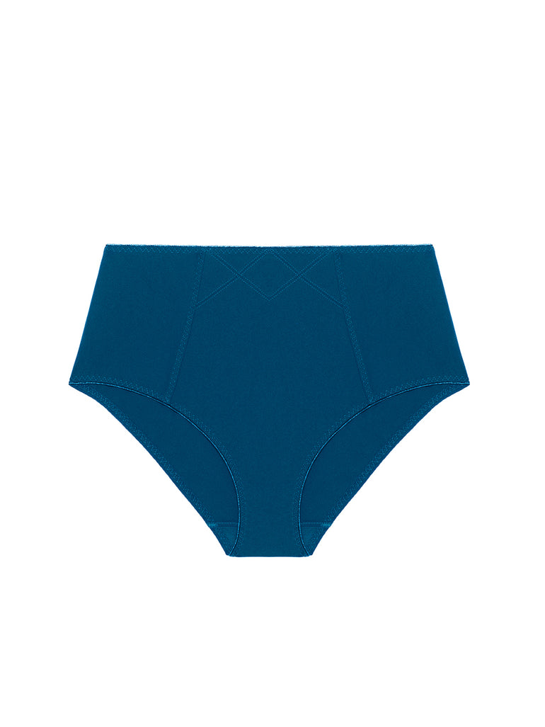 Culotte taille haute - Bleu Poséidon