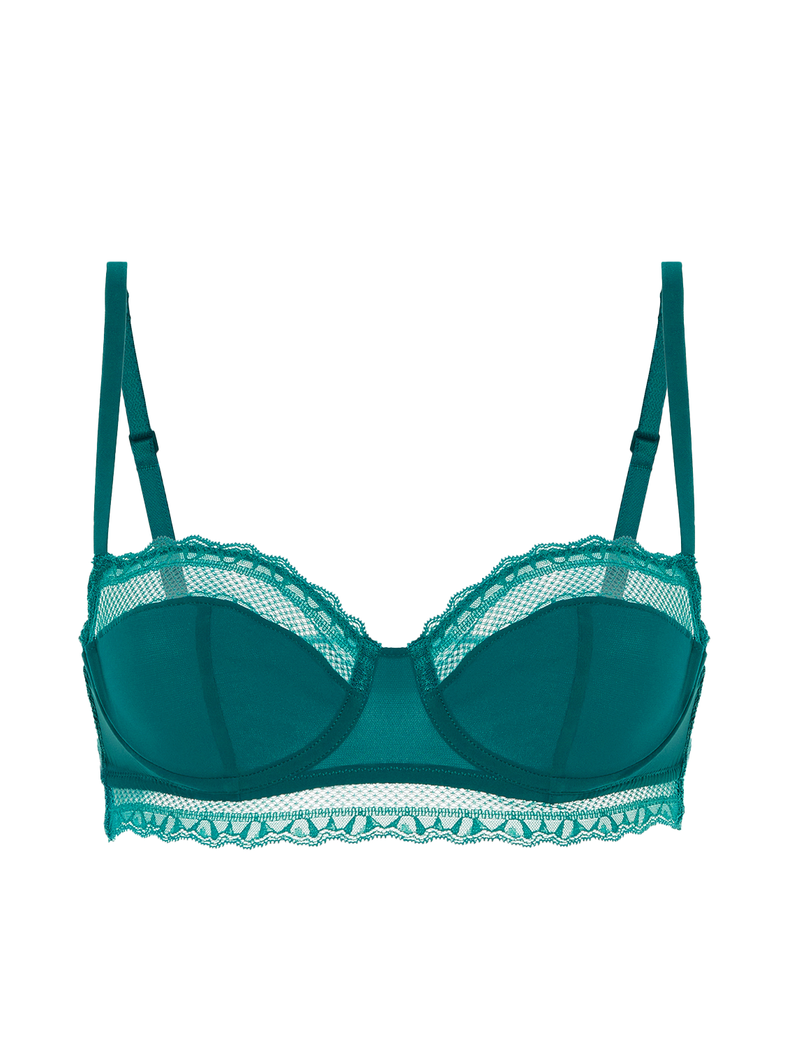 Soutien-gorge corbeille - Bleu Pavo