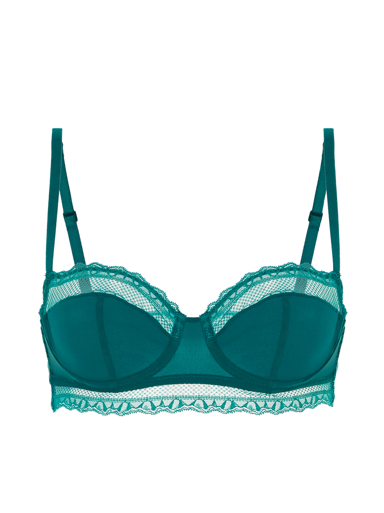 Soutien-gorge corbeille - Bleu Pavo