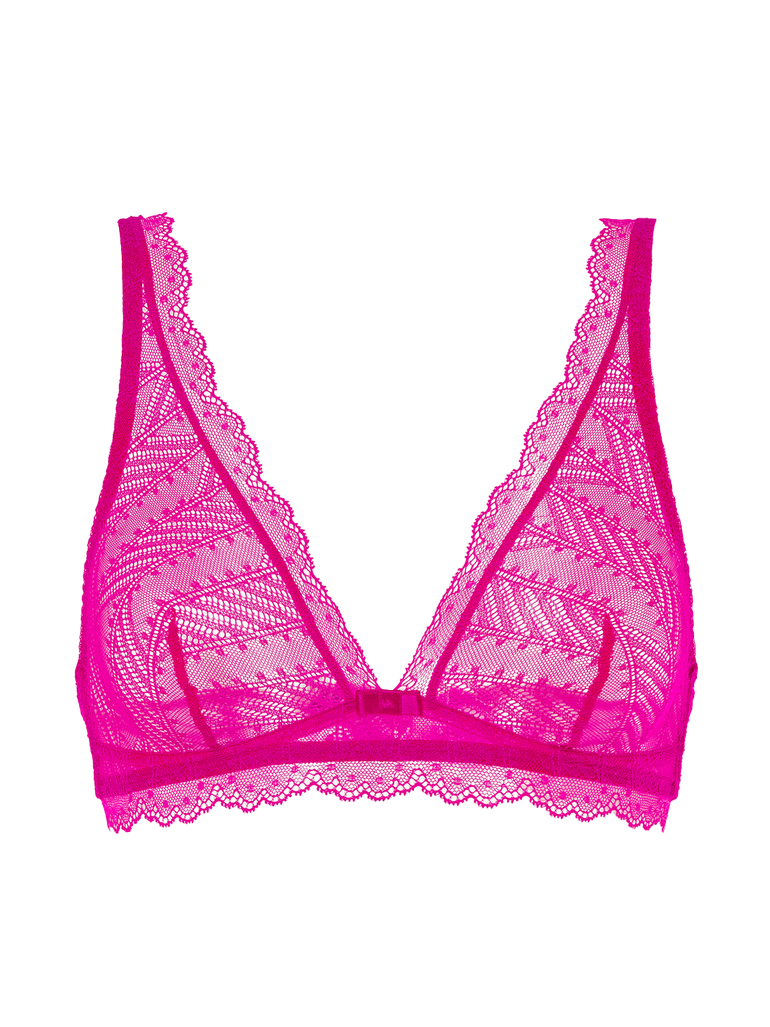 Soutien-gorge triangle sans-armatures - Rose Hibiscus