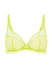 Soutien-gorge avec armature décolleté plongeant - Lime