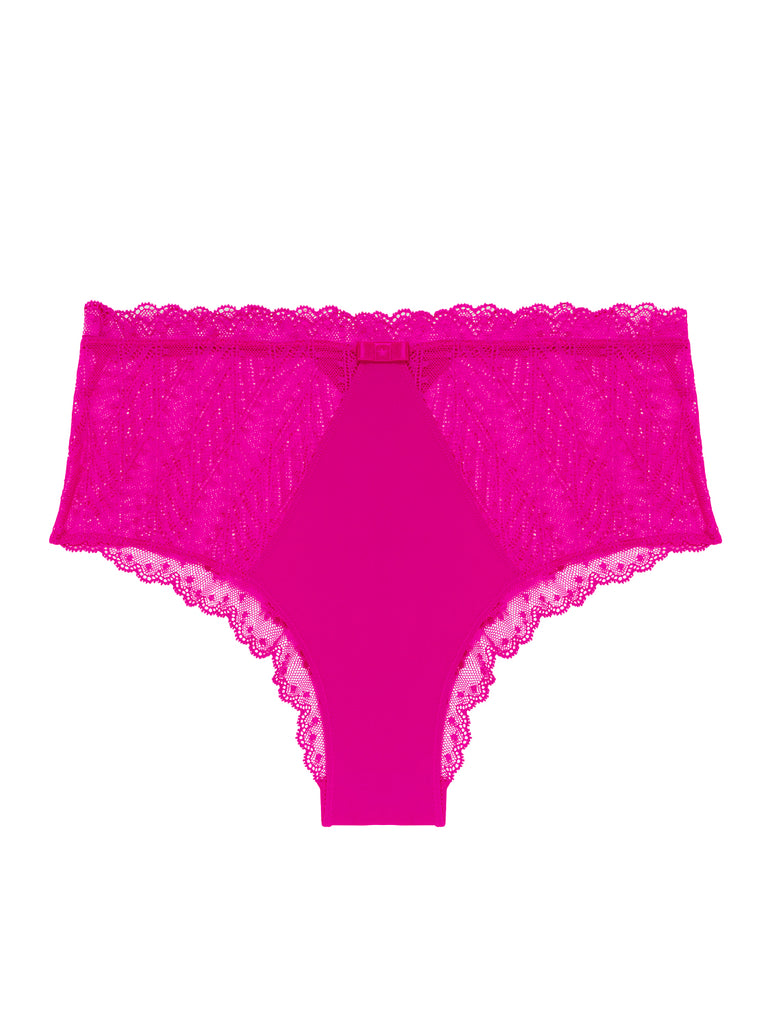 Culotte taille haute - Rose Hibiscus