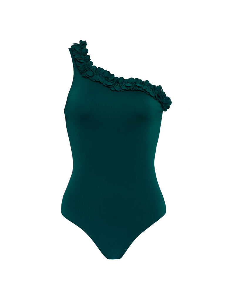 Maillot de bain 1 pièce sans armature - Emeraude
