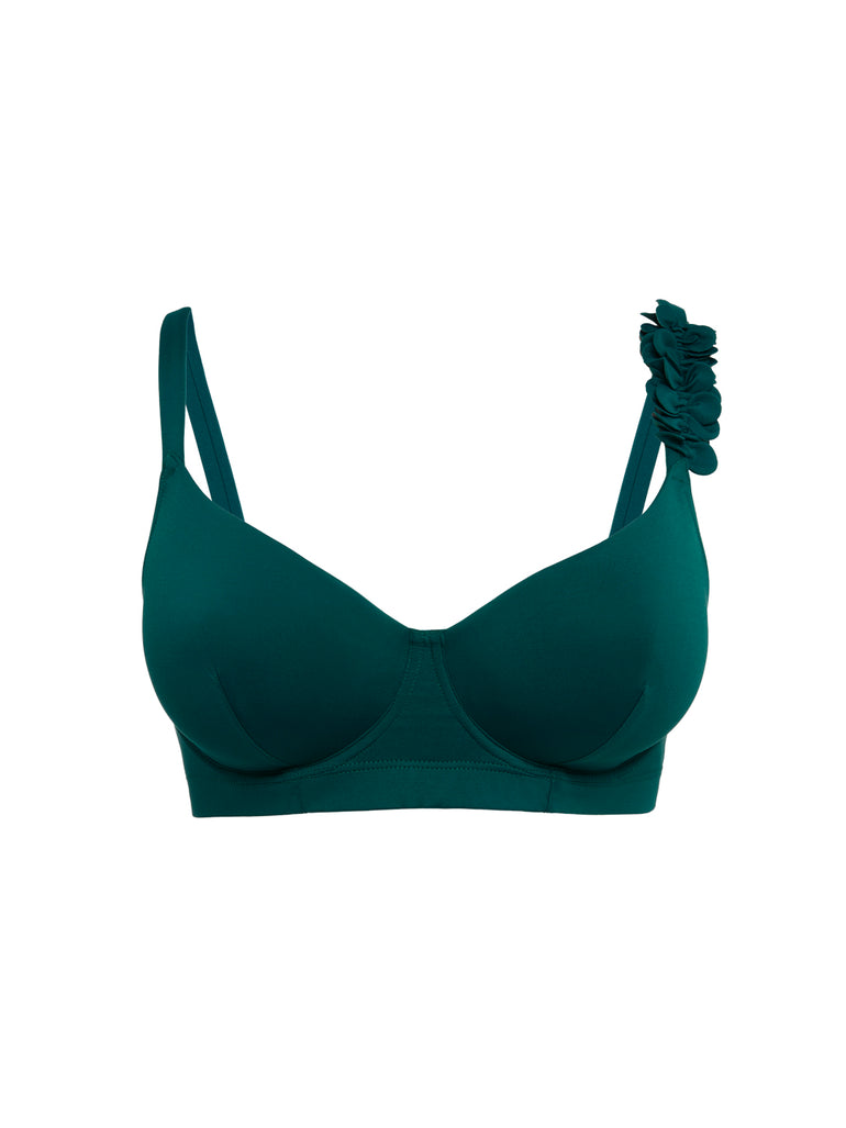 Haut de maillot de bain avec armatures - Emeraude