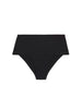 Culotte de bain taille haute - Noir