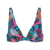 Haut de maillot de bain triangle avec armatures - Bleu cosmos