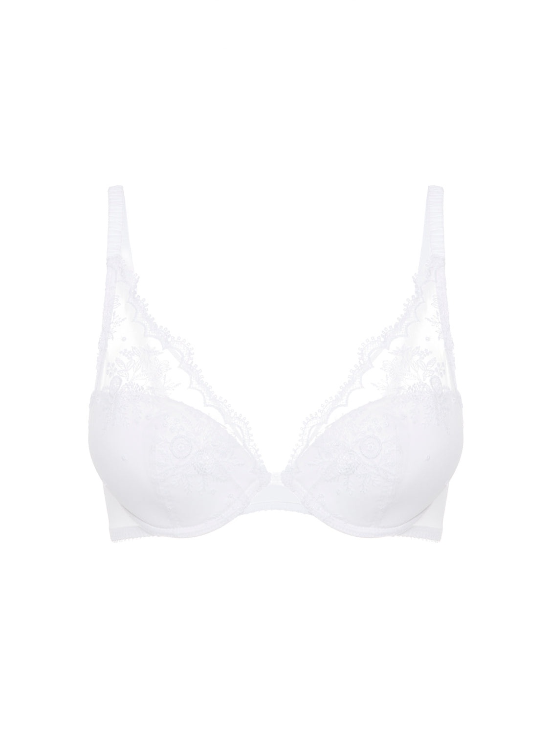 Soutien-gorge push-up décolleté plongeant - Blanc