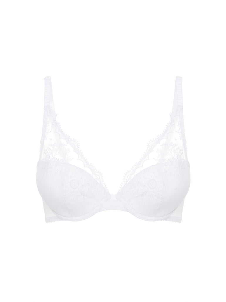 Soutien-gorge push-up décolleté plongeant - Blanc