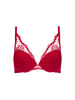 Soutien-gorge push-up décolleté plongeant - Rouge Opéra