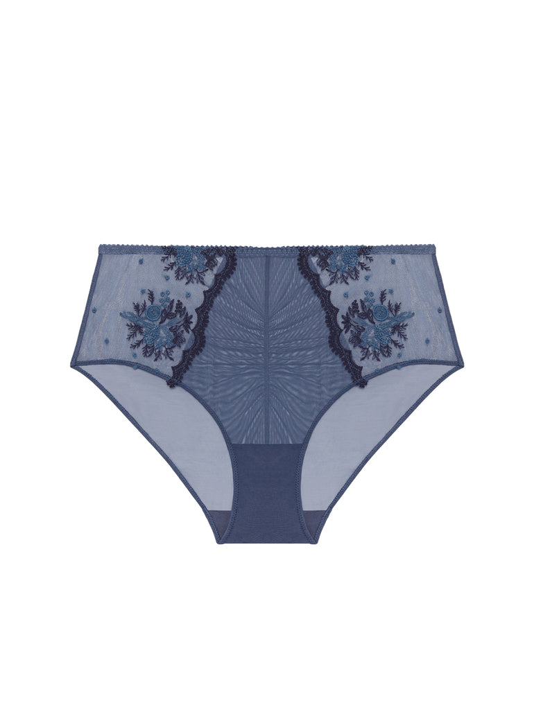 Culotte taille haute - Bleu Cendre