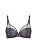 Soutien-gorge avec armature décolleté plongeant - Noir