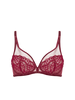 Soutien-gorge avec armature décolleté plongeant - Rouge Spinelle