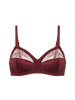 Soutien-gorge triangle sans-armatures - Rouge Obscur