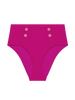 Culotte de bain taille haute - Rose Hibiscus