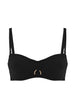 Haut de maillot de bain bandeau mousse avec armatures - Noir