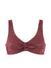Haut de maillot de bain triangle sans armature - Lurex Dark Purple