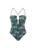 Maillot de bain 1 pièce sans armature - Imprimé Jungle Night