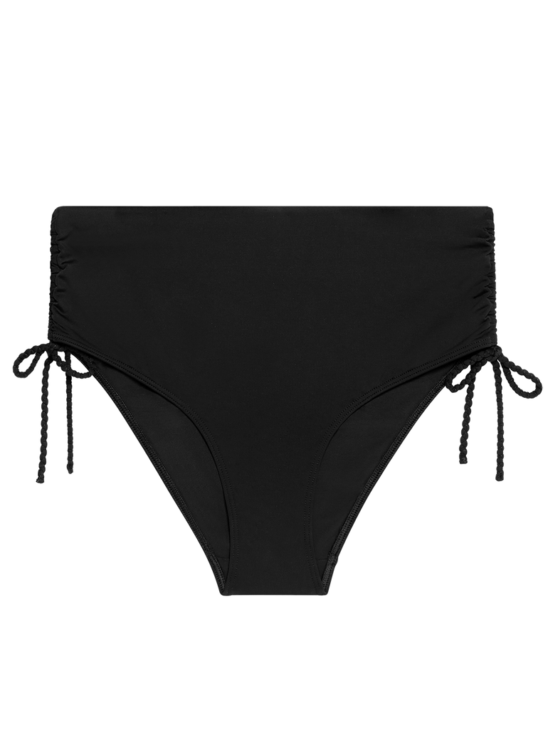 Culotte de bain taille haute - Noir