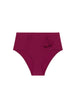 Culotte de bain taille haute - Cassis