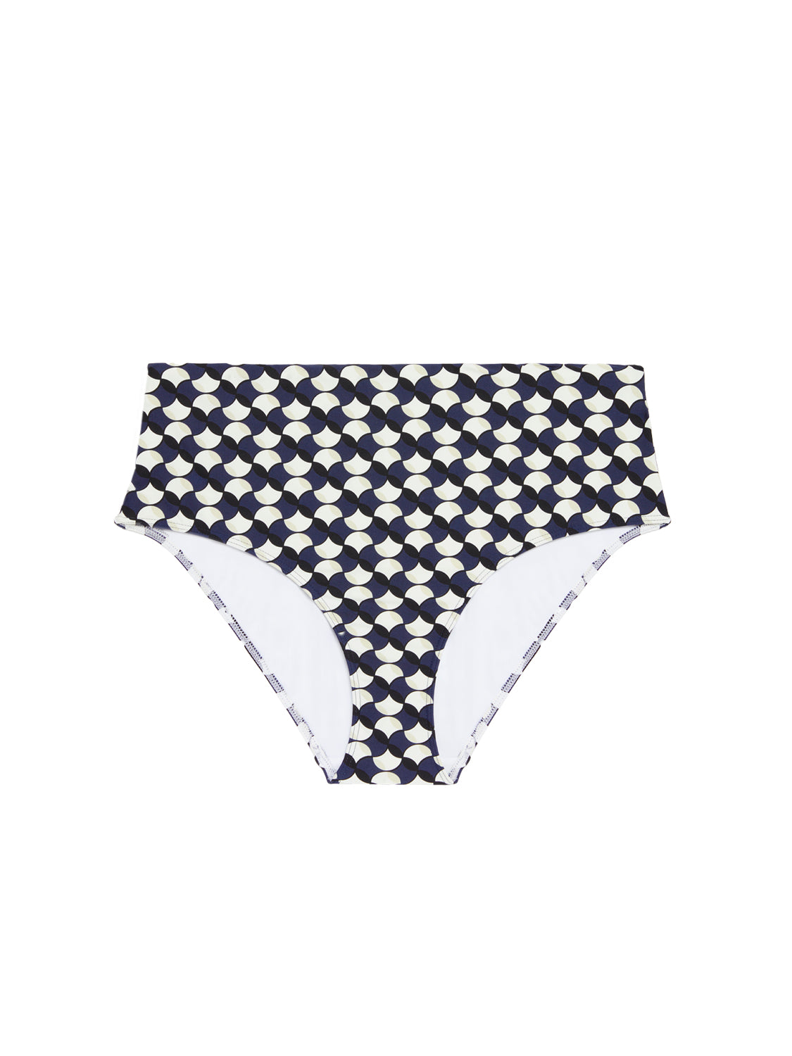 Culotte de bain taille haute - Imprimé sailling