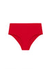 Culotte de bain taille haute - Ecarlate