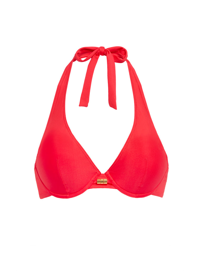 Haut de maillot de bain à coque - Flamingo