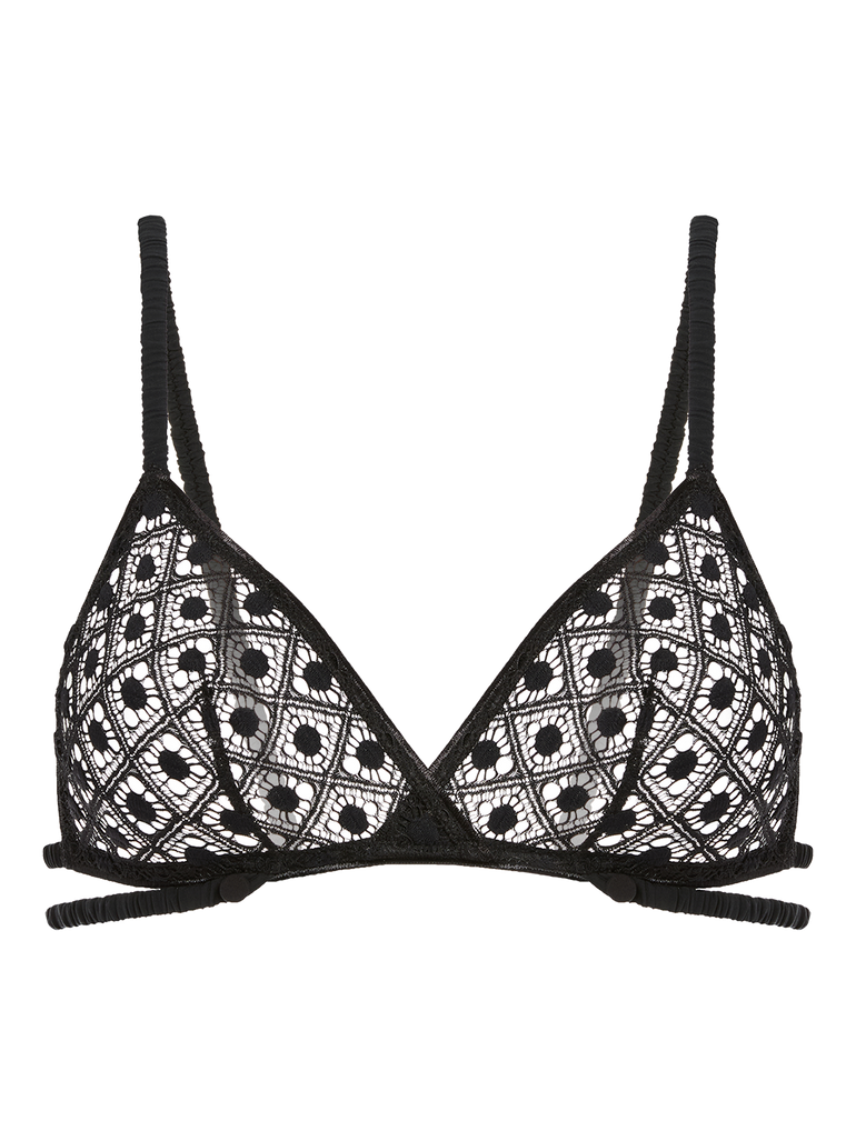 Soutien-gorge triangle sans-armatures - Noir