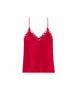Top broderie - Rouge Opéra