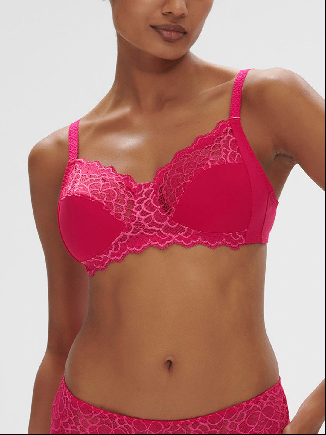 Soutien-gorge sans-armatures structuré - Rose Teaberry