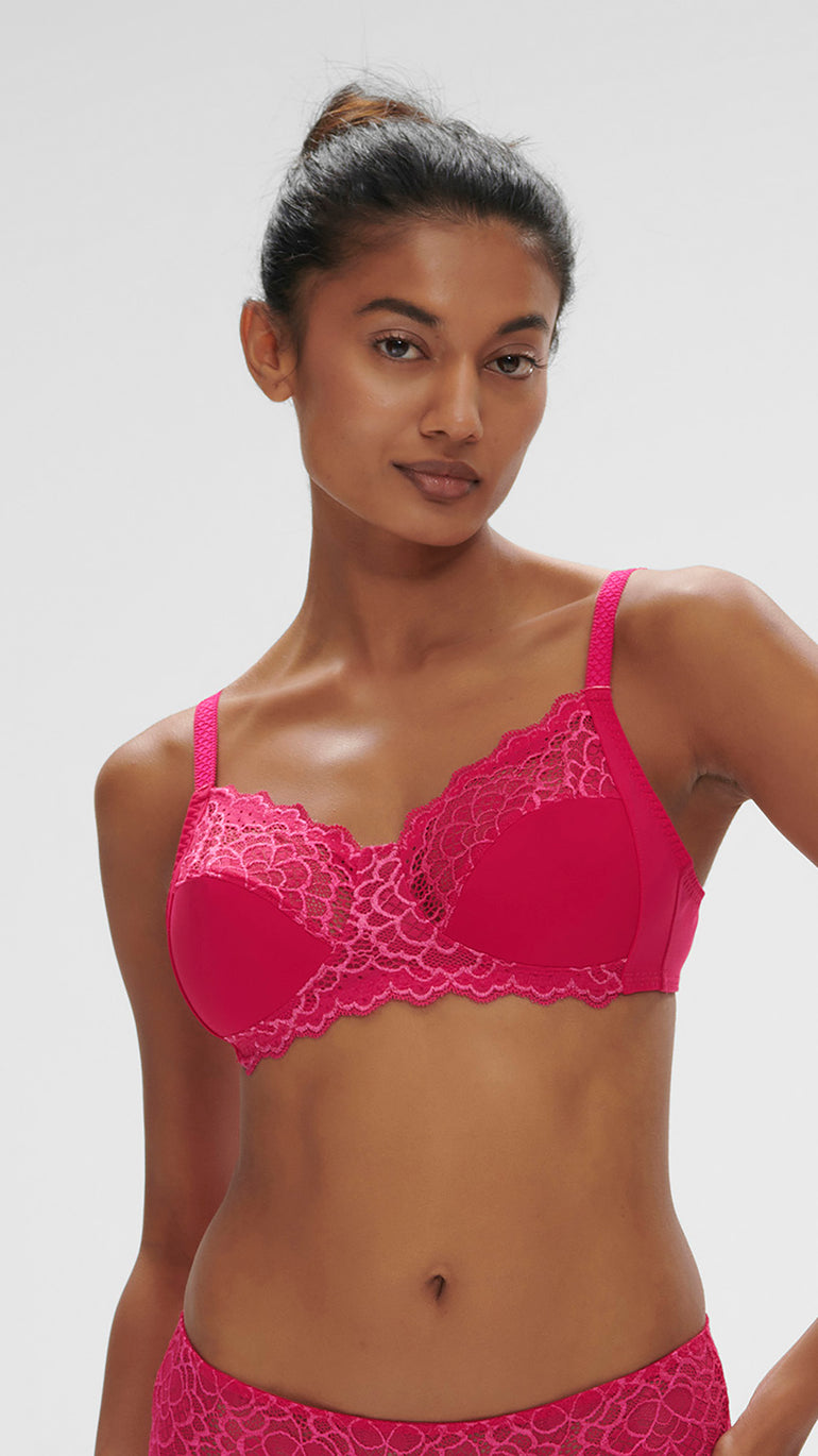 Soutien-gorge sans-armatures structuré - Rose Teaberry