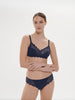 Soutien-gorge sans-armatures structuré - Encre