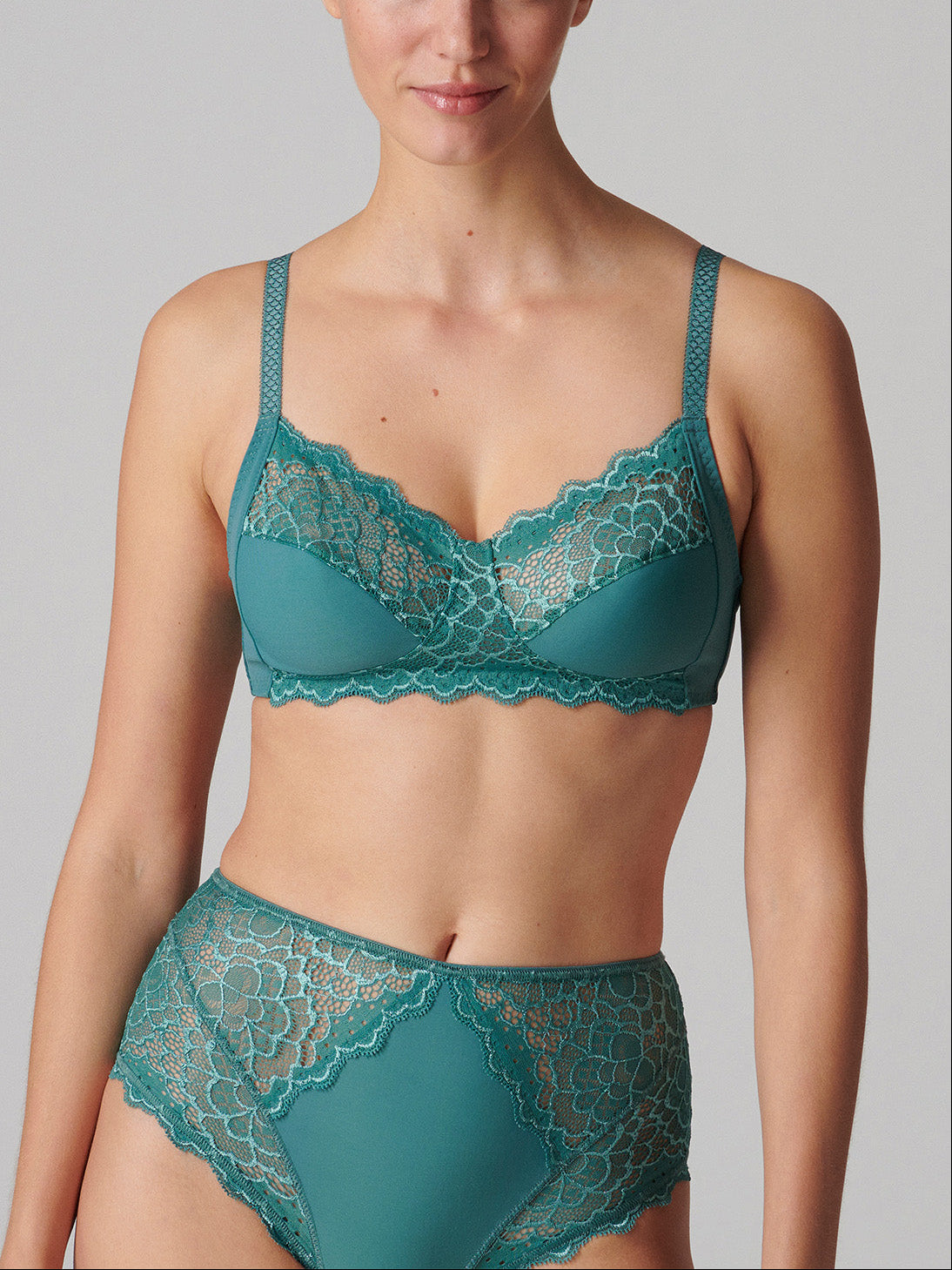 Soutien-gorge sans-armatures structuré - Vert Boréal