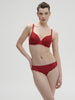 Soutien-gorge spacer décolleté plongeant - Rouge Tango