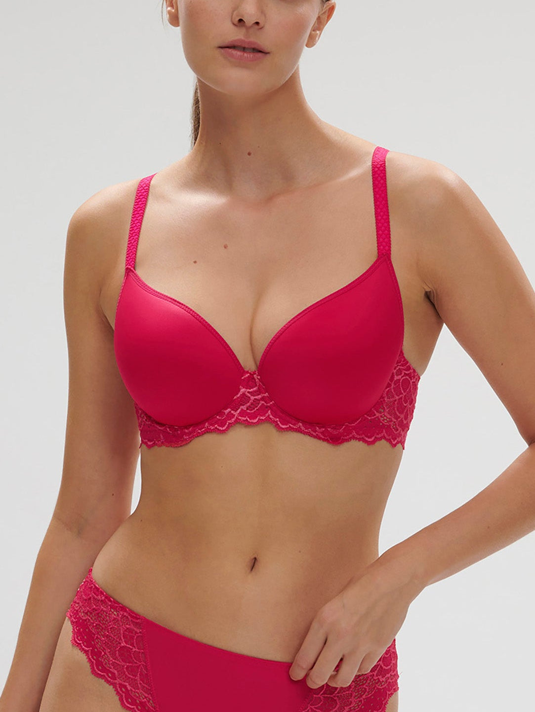 Soutien-gorge spacer décolleté plongeant - Rose Teaberry