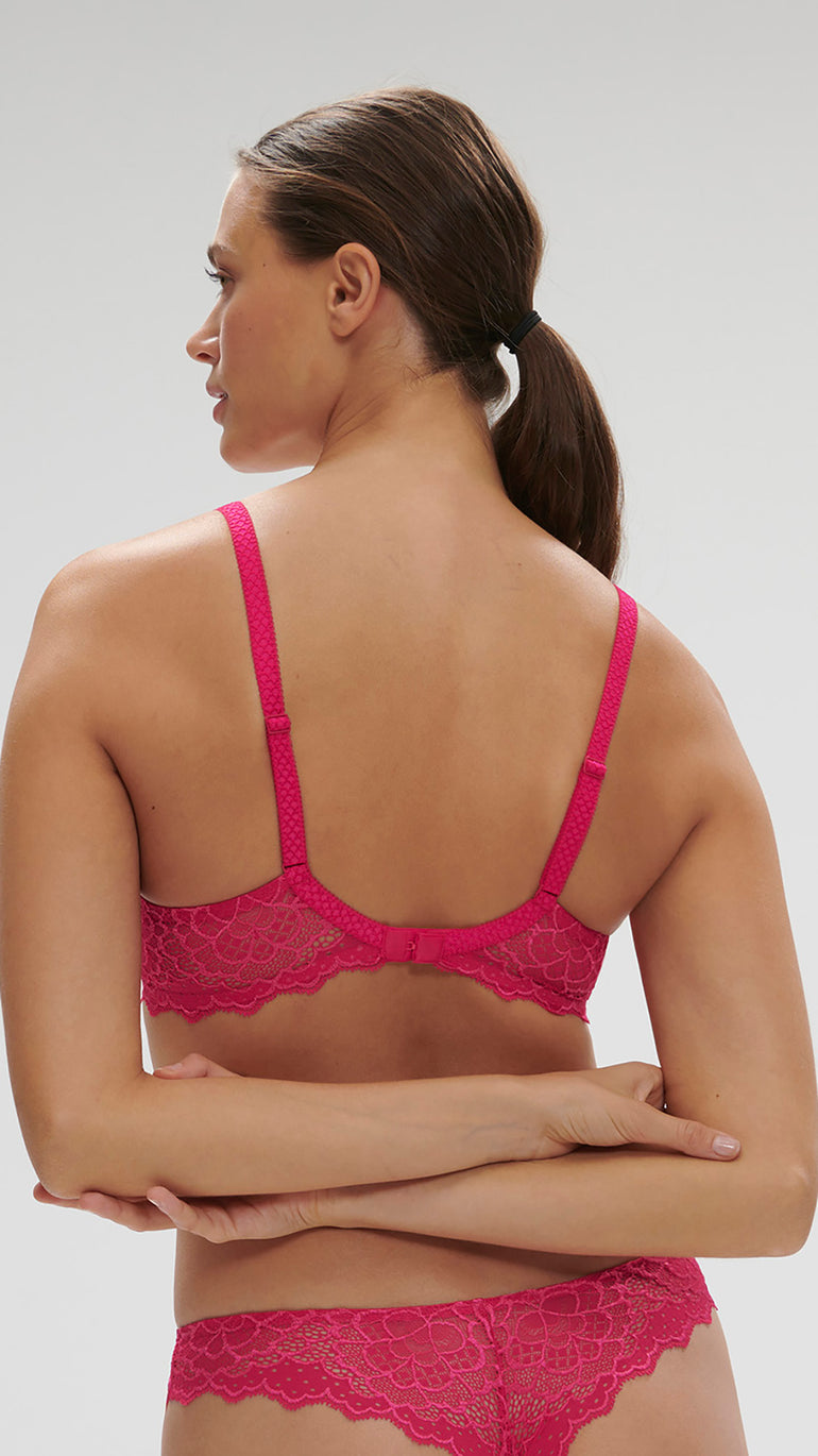 Soutien-gorge spacer décolleté plongeant - Rose Teaberry