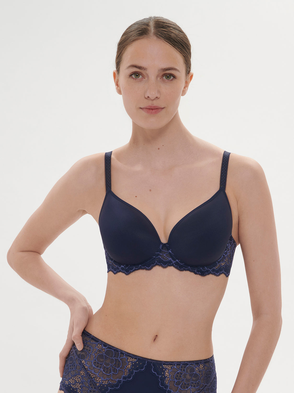 simone pérèle Soutien-gorge spacer décolleté plongeant - Encre