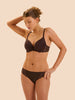 Soutien-gorge spacer décolleté plongeant - Cacao