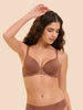 Soutien-gorge spacer décolleté plongeant - Brun coco