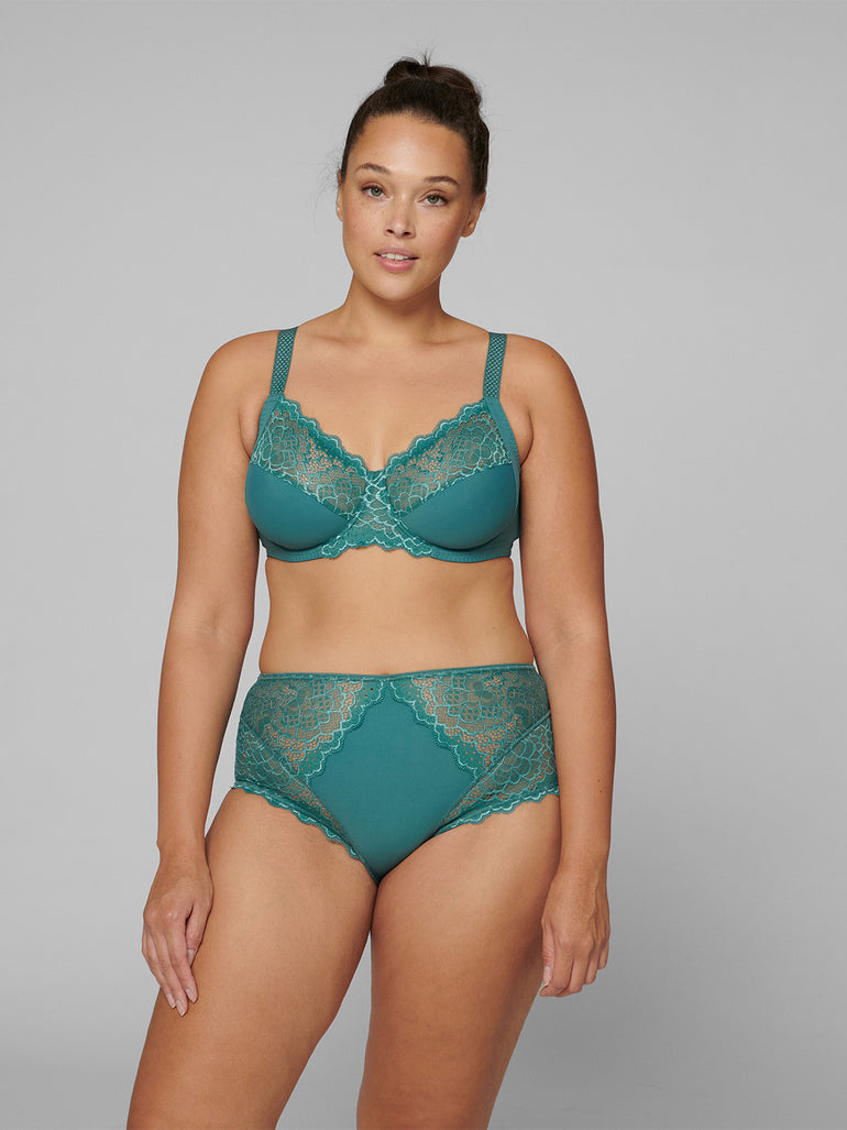 Soutien-gorge avec armatures emboîtant - Vert Boréal