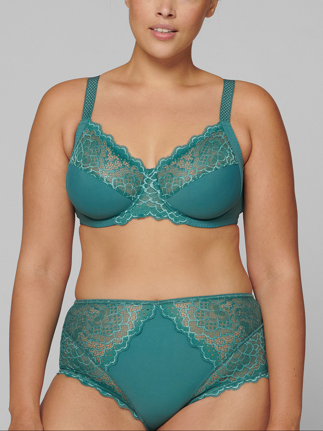 Soutien-gorge avec armatures emboîtant - Vert Boréal