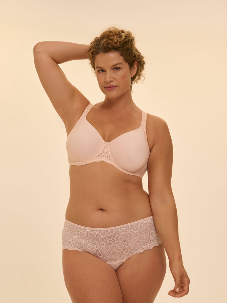 Soutien-gorge avec armature moulé rigide - Poudre