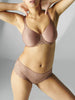 Soutien-gorge avec armatures moulé rigide - Brun coco