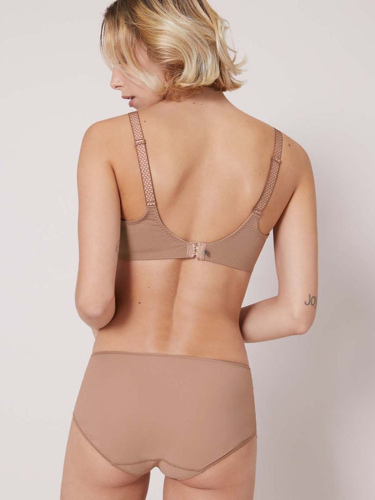 Culotte taille haute - Preppy nude