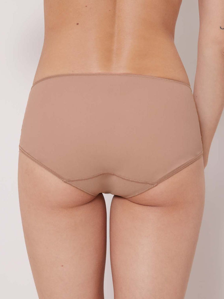 Culotte taille haute - Preppy nude