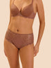 Culotte taille haute - Brun coco