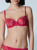 Soutien-gorge corbeille - Rubis/rose