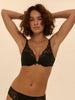 Soutien-gorge push-up décolleté plongeant - Noir