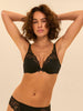 Soutien-gorge push-up décolleté plongeant - Noir