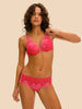 Soutien-gorge push-up décolleté plongeant - Rose Fabuleux