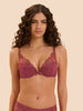 Soutien-gorge push-up décolleté plongeant - Rose Santal